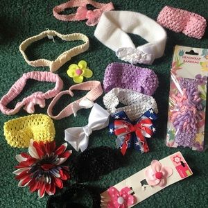 18 head bands/bows